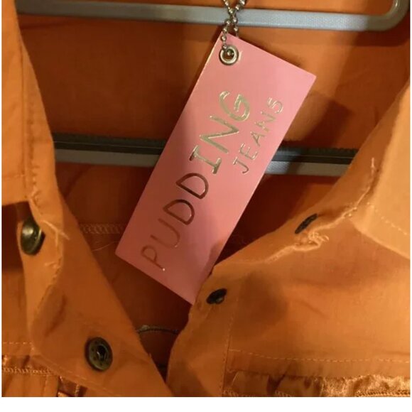 Pudding Jeans Women's Top Button up Blouse Western Cowboy Brown Buttons - Picture 4 of 6